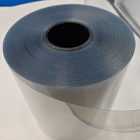 Glass clear PVC/PE film, food grade, heat-sealable