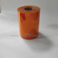 transparent orange color rigid pvc film for thermoforming