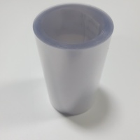 Transparent PVC/PE film for packaging liquids oral solutions