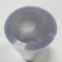 Transparent PVC/PE film for packaging liquids oral solutions