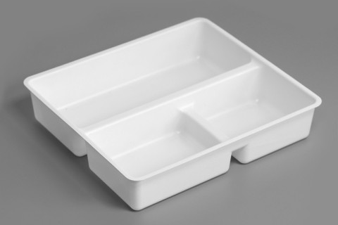 White Food-Grade PP Tray