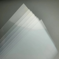 Transparent polypropylene sheets for folder covers