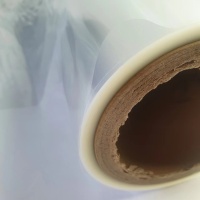 Pearlescent film with high flatness for printing (BOPP film)