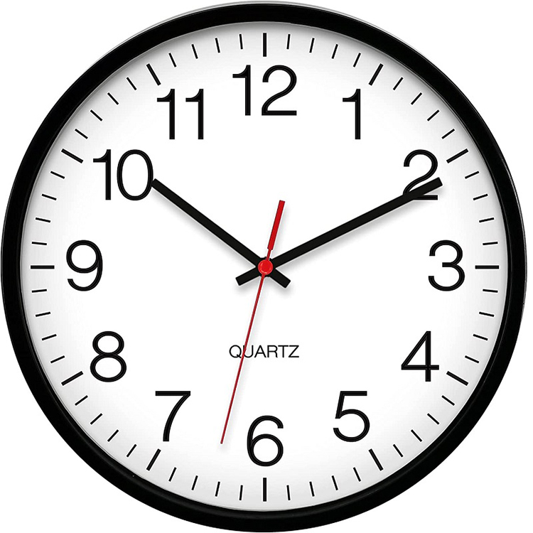 Minimalistische, funkgesteuerte Heimdekor-Wanduhr