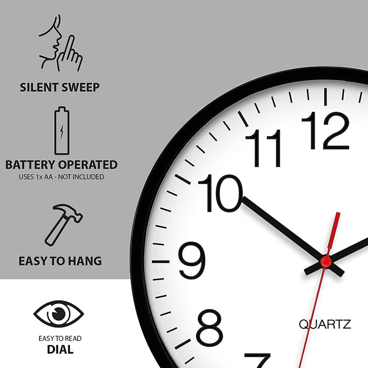 الحد الأدنى ديكور المنزل ساعة الحائط التي تسيطر عليها الراديو