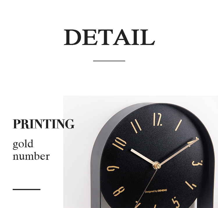 ساعة البندول المعدنية الفاخرة