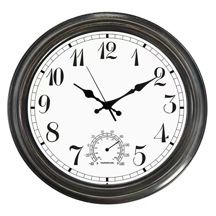 Einzigartige Retro-Wanduhr für den Außenbereich