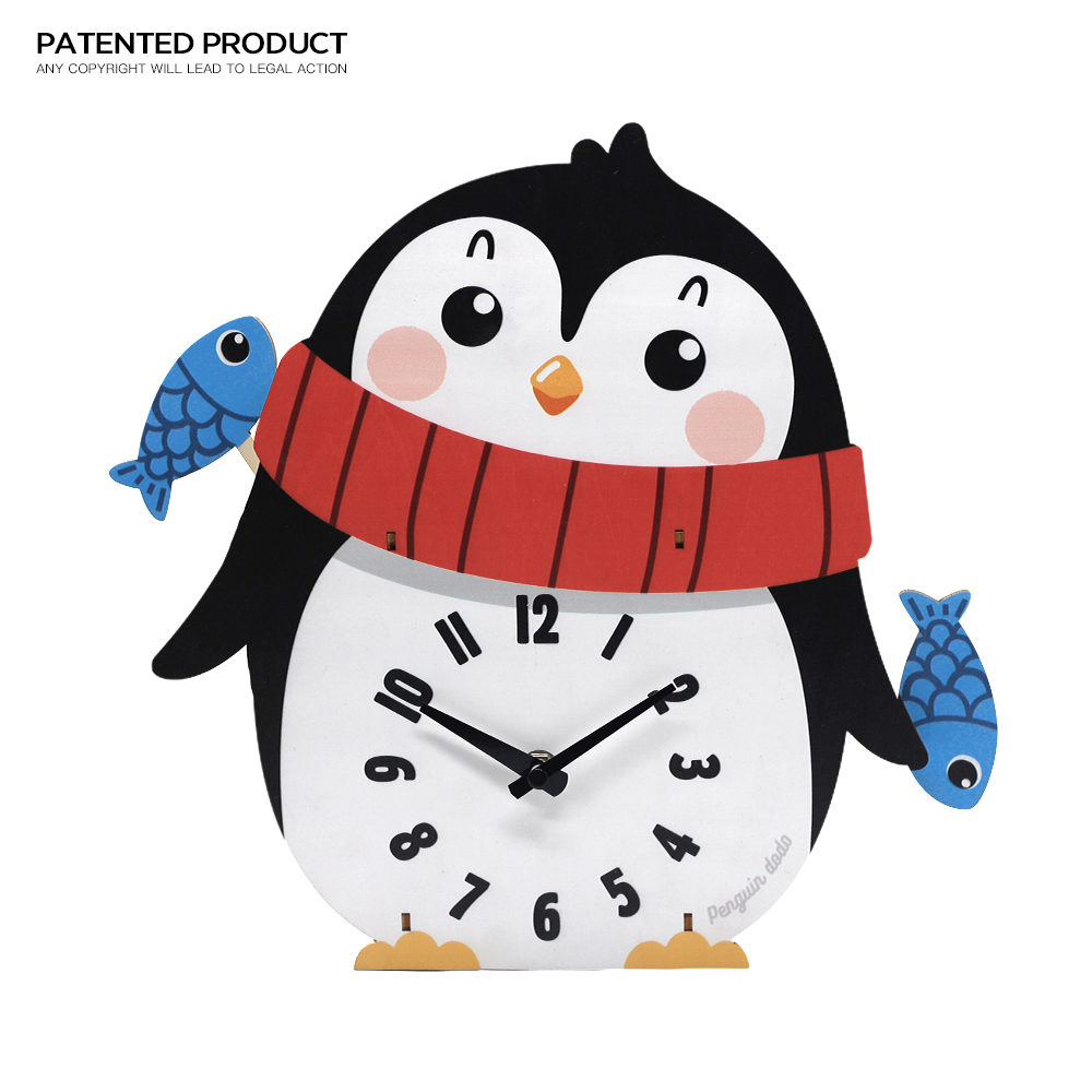 Pendel-MDF-Kinderwanduhr im Tierstil