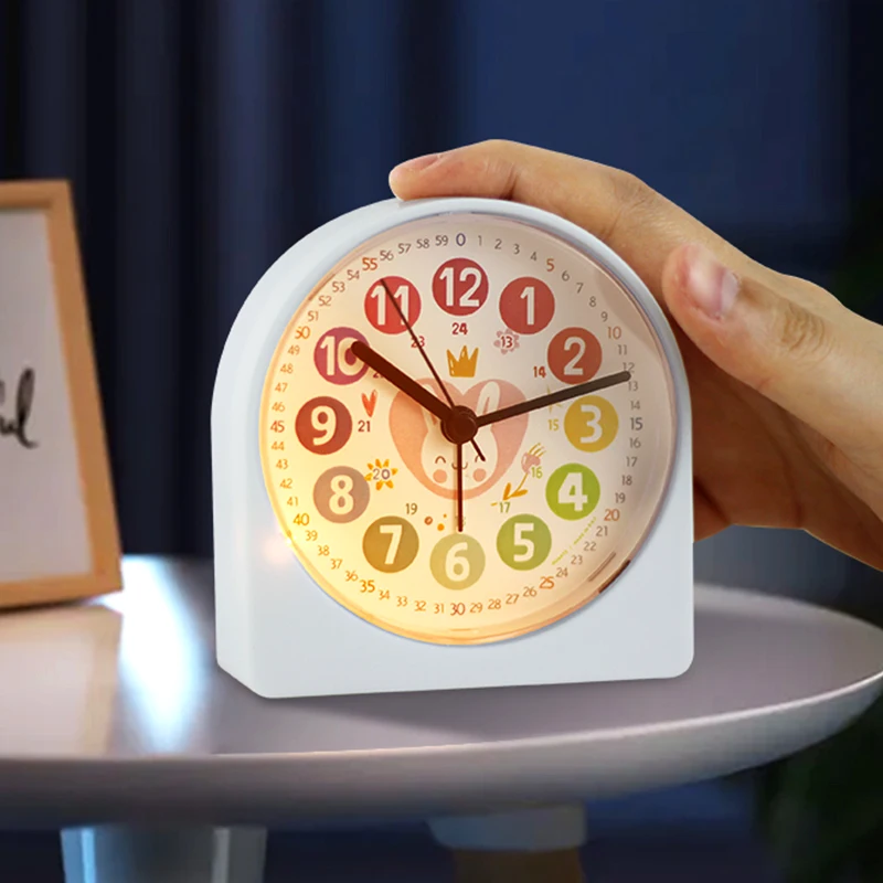 ساعة طاولة ليلية صامتة أنيقة وبسيطة