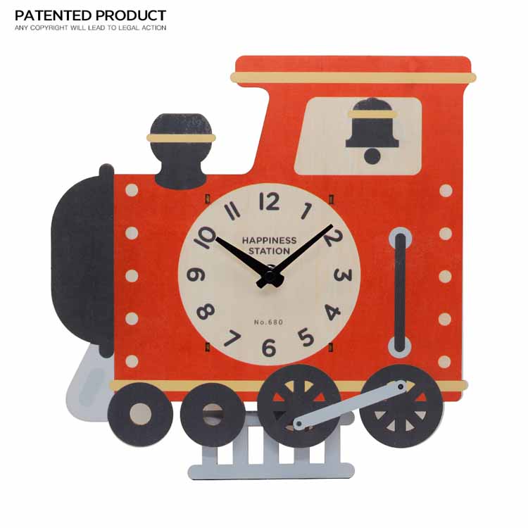 Pendel-MDF-Kinderwanduhr im Tierstil