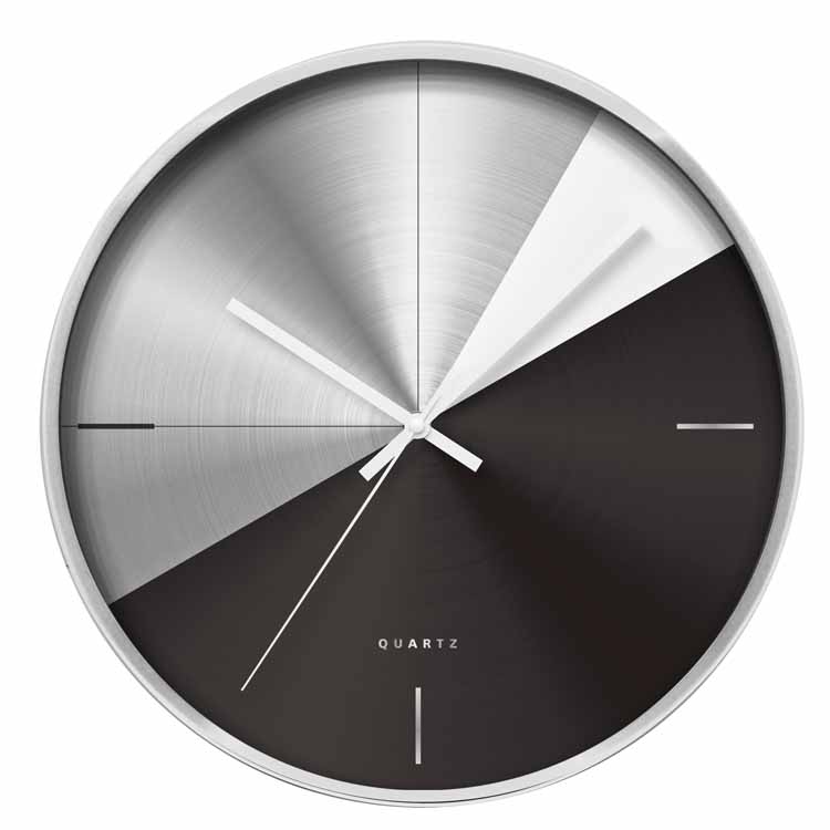 الحد الأدنى ساعة حائط معدنية كبيرة