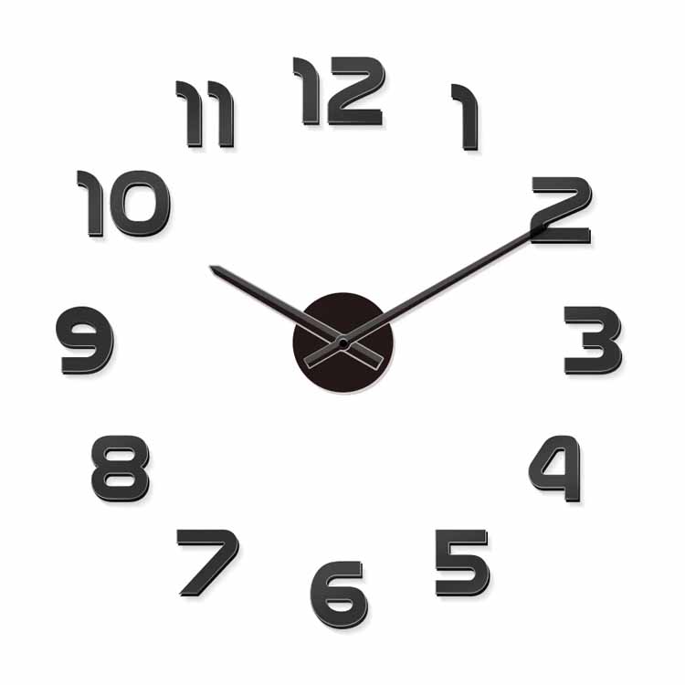 DIY Aufkleber-Wanduhr