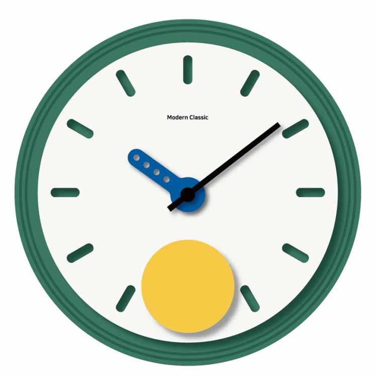 Moderne FSC-Wanduhr aus Holz