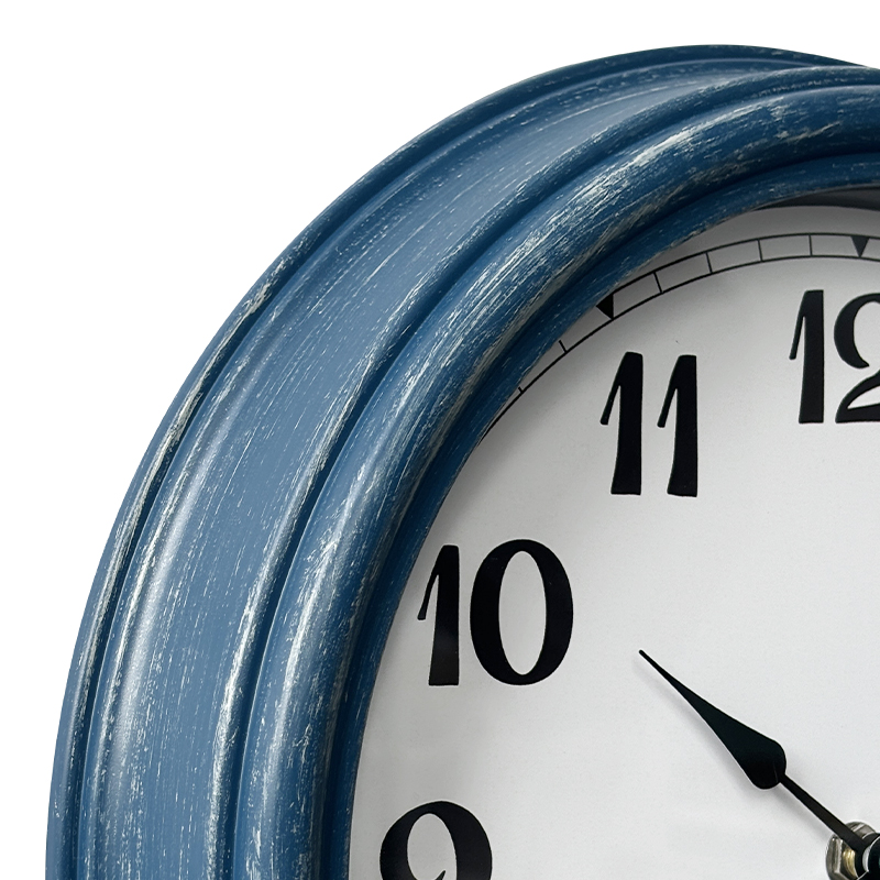 Benutzerdefinierte Retro wasserdichte Wanduhr mit Thermometer