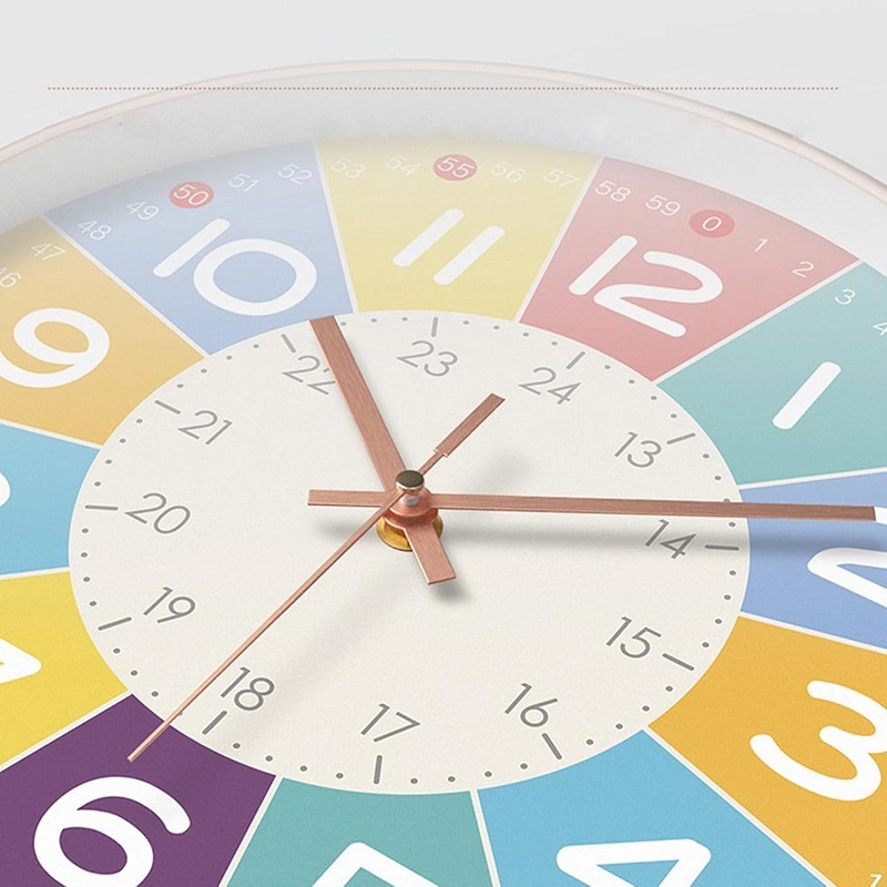 Lernuhr für Kinder, Lernen, Erziehen, benutzerdefinierte Wanduhr