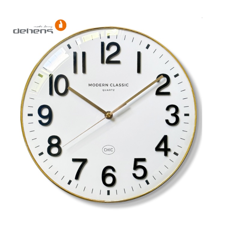 Nordische moderne geräuschlose Wanduhr aus Holz