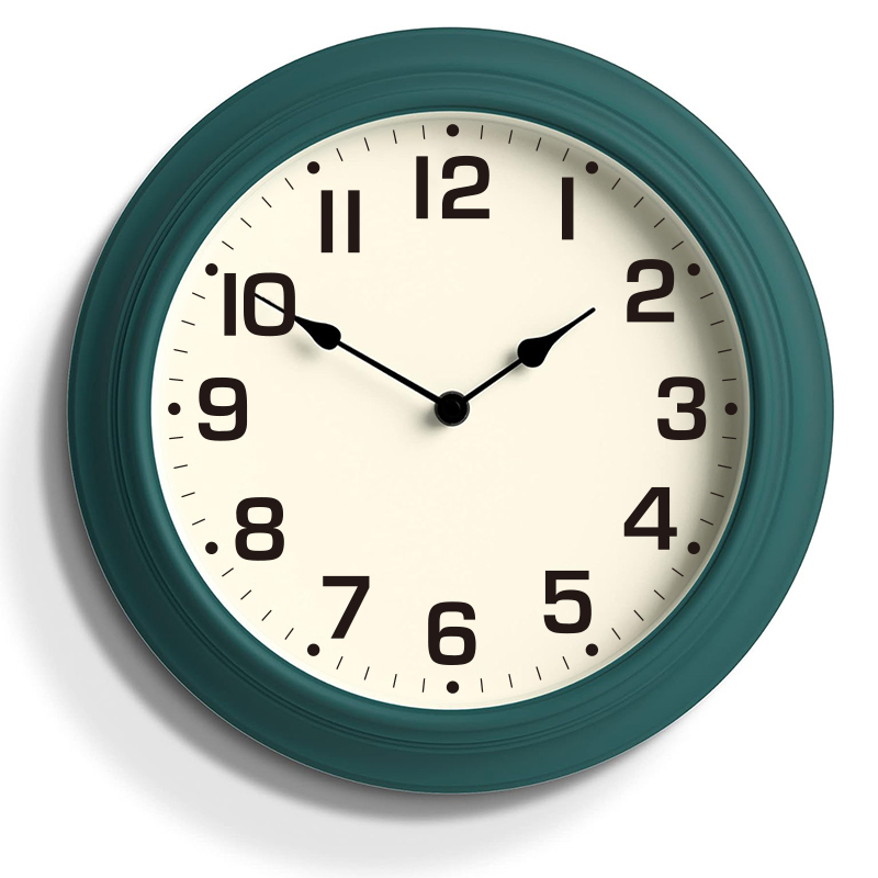 16 Zoll grüne Vintage-Wanduhr