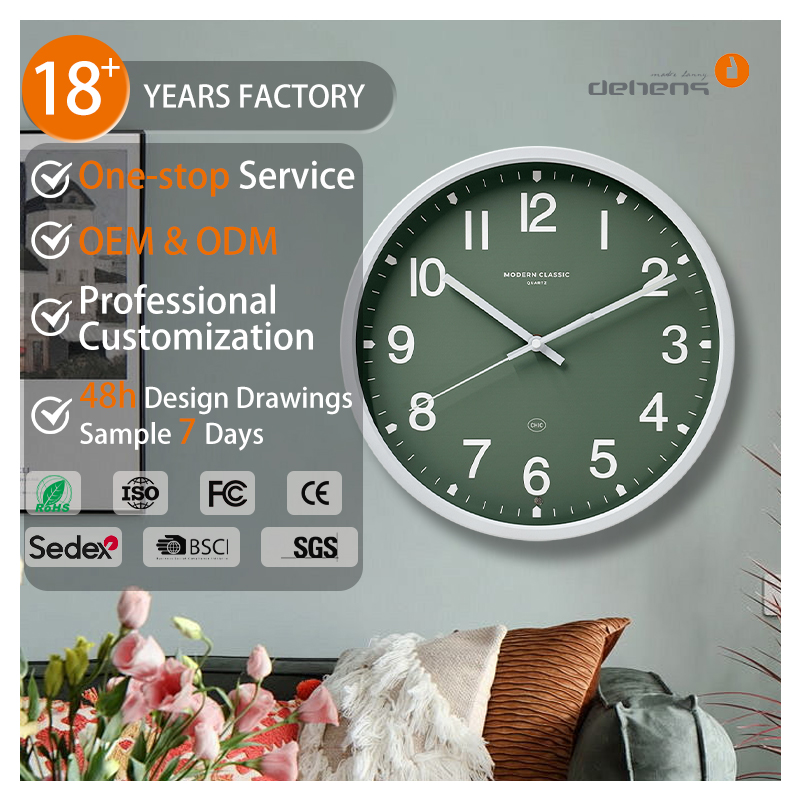 Kunststoff-Wanduhr mit Beleuchtung