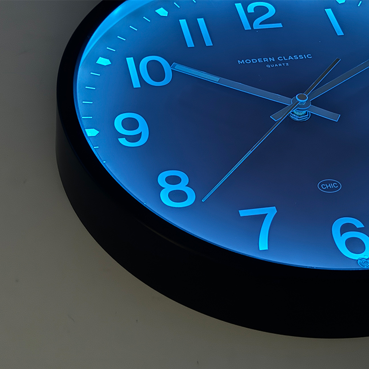 wall clock with LED light wall clock with LED light