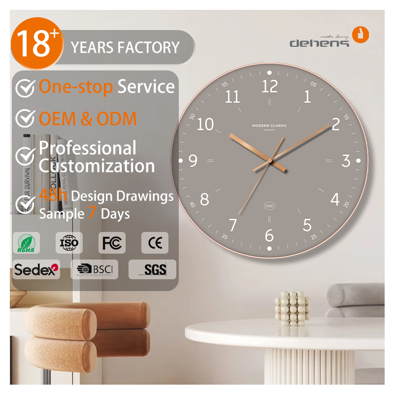 Moderne nordische Wanduhr