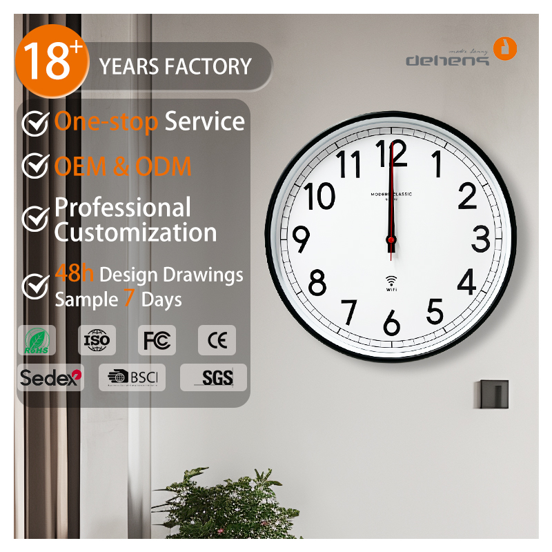 12-Zoll-WLAN-Wanduhr