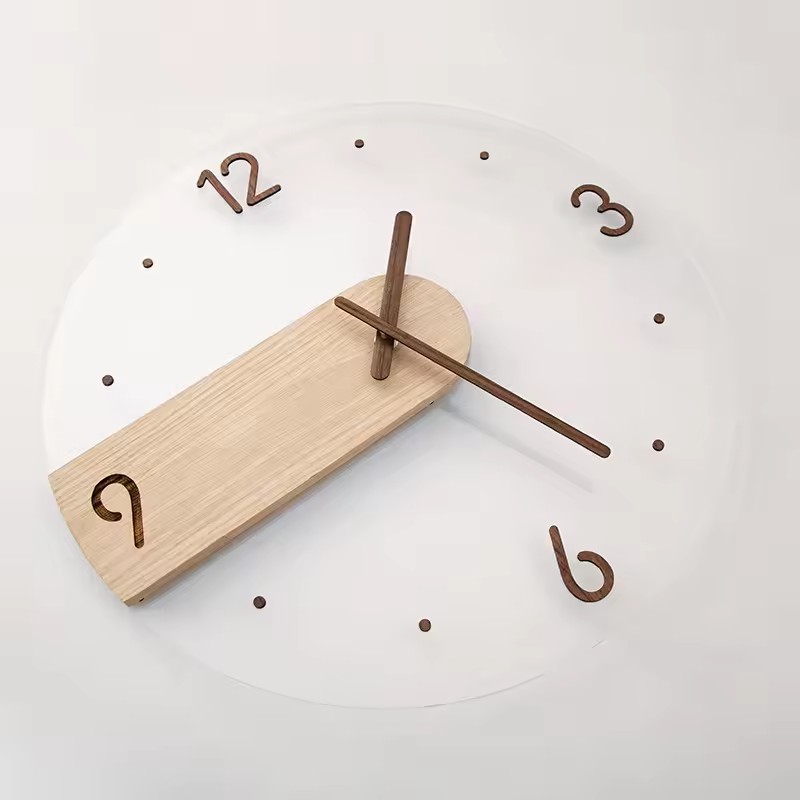 wood wall clock