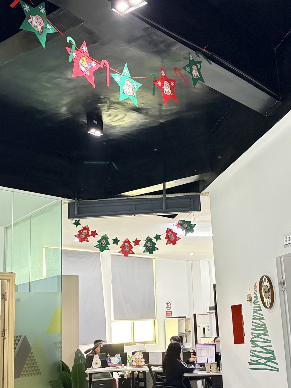 Christmas-themed wall clocks