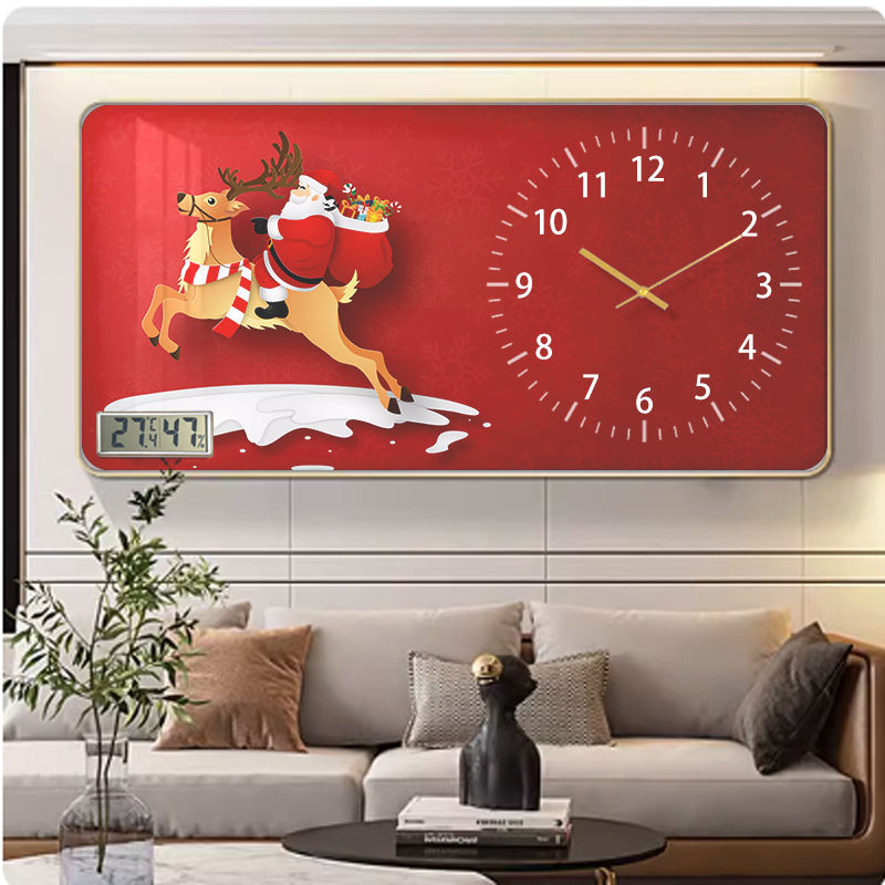 snowflake light projection Christmas wall clocks