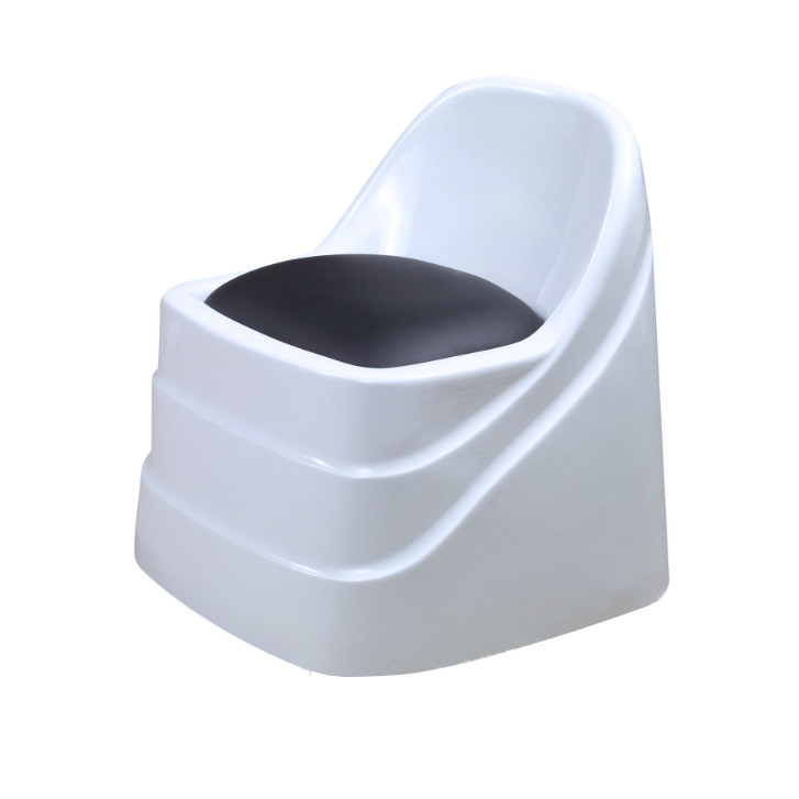 white pedicure stool