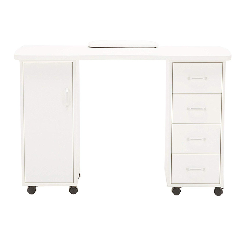 Professional Vented Nail Table With Drawers