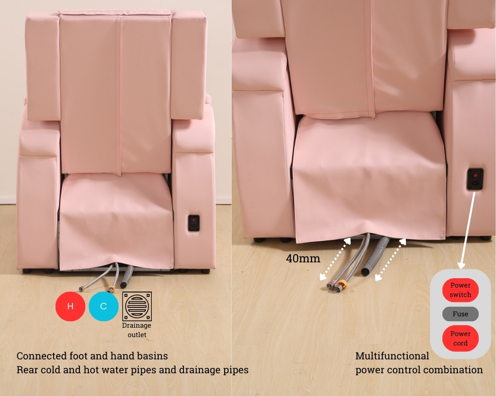 multifunction manicure pedicure spa chair