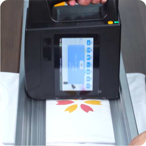 4 Inci 100mm Format Lebar Kode QR Menandai Printer Inkjet Genggam Untuk Kotak Luar Kayu