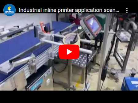 Ipari sorba épített nyomtató dobozok jelöléséhez