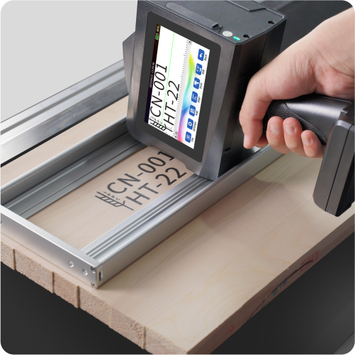 Double Head Large Character 2 Inch 50mm Handheld Printer Can Be Used For Outdoor Wood QR Code Graphics