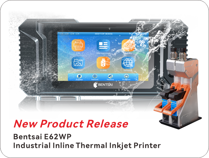 Rilis Produk Baru: Printer Inkjet Termal Inline Industri Bentsai E62WP Rilis Produk Baru: Printer Inkjet Termal Inline Industri Bentsai E62WP