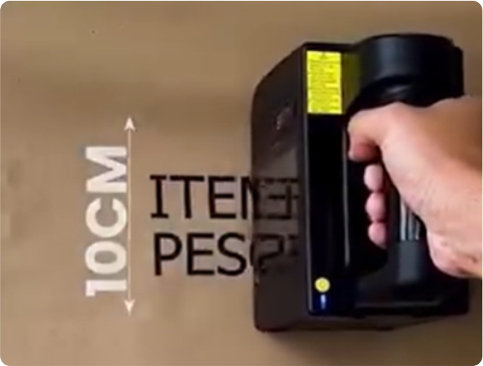 מדפסת הזרקת דיו ניידת ידנית בנטסאי B85 בגודל 100 מ