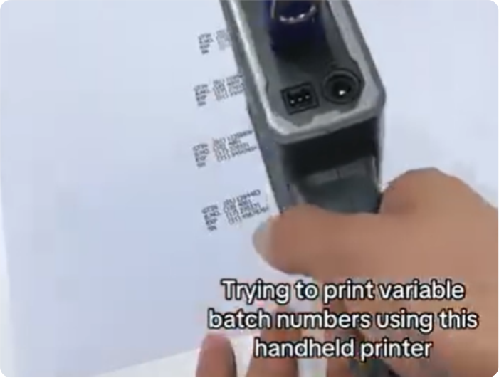 Bentsai lansează noul articol 6205 Imprimantă portabilă cu jet de cerneală de 0,5 inch, numere de lot pentru imprimare