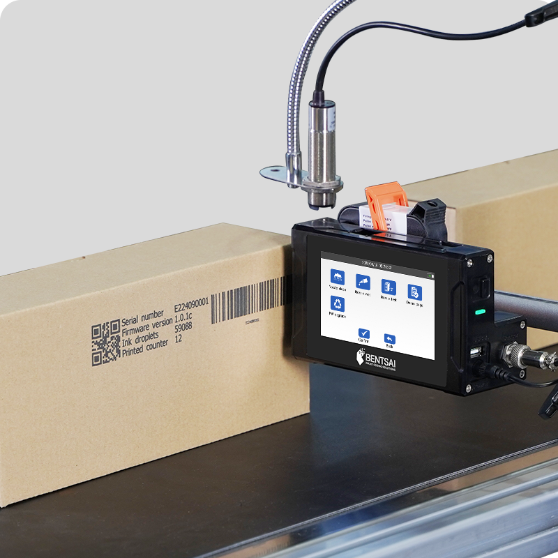 Bentsai E61P All-in-one thermische inkjet-coderingsprinter voor vervaldatum, batchnummers, QR-codes, barcodes