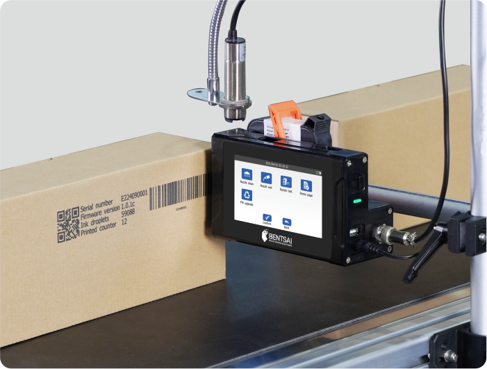 Foto's van de E61P industriële inkjetprinter