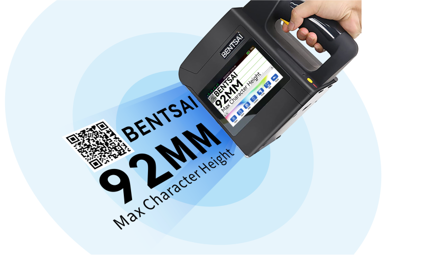 Large character portable printer