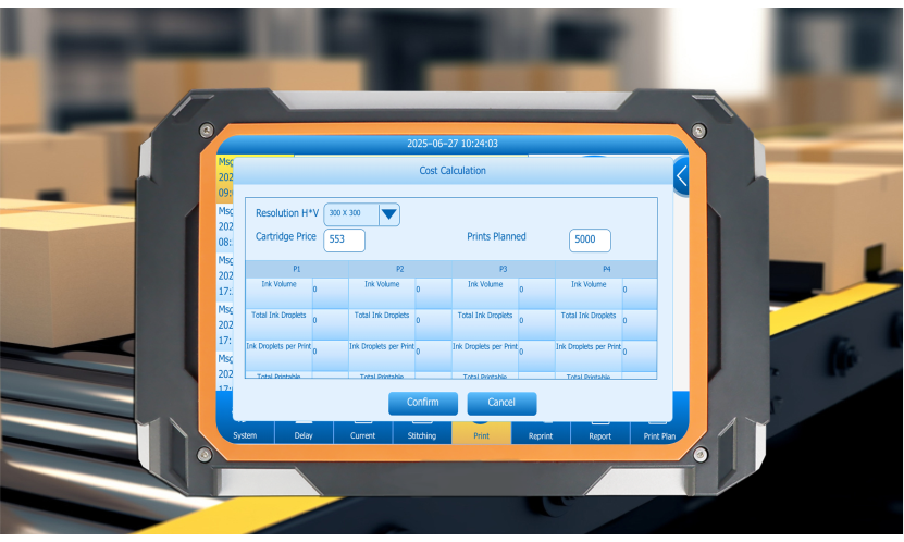 TIJ inkjet coding printer