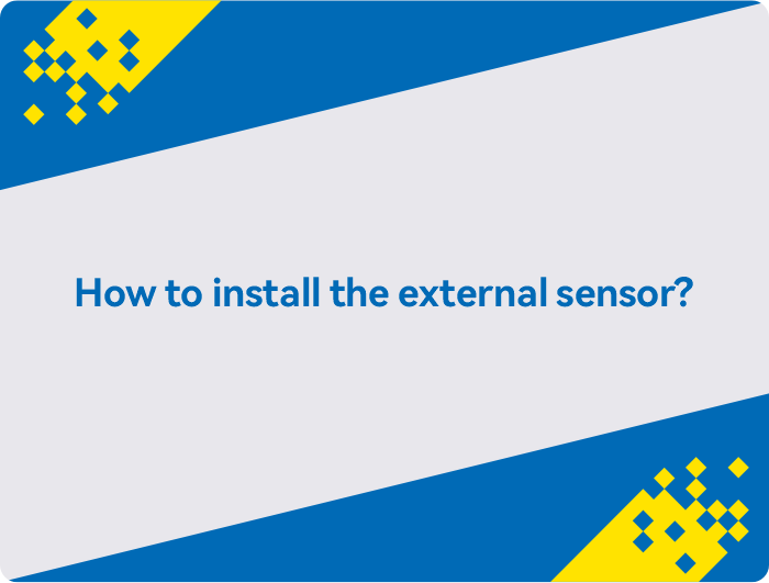 Cara memasang sensor eksternal tanpa subtitle