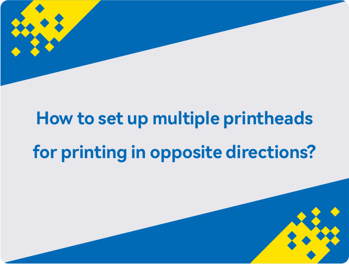 Cara mengatur beberapa kepala cetak untuk mencetak dalam arah berlawanan tanpa subtitle