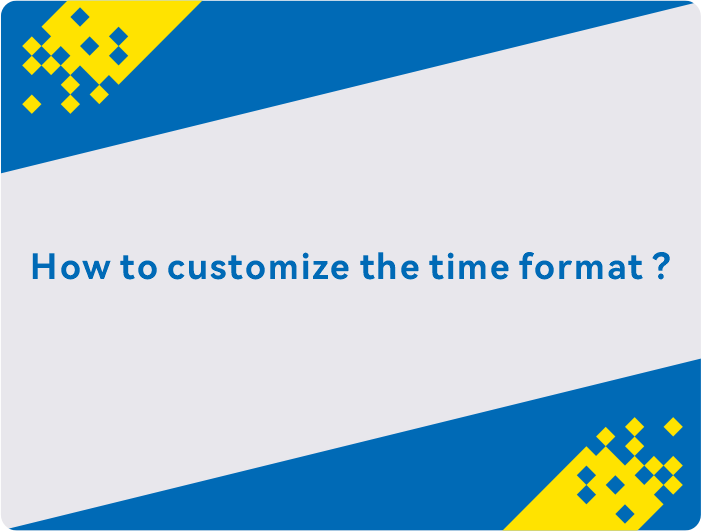 Cara menyesuaikan format waktu