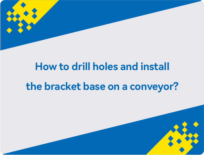 Cara mengebor lubang pada konveyor
