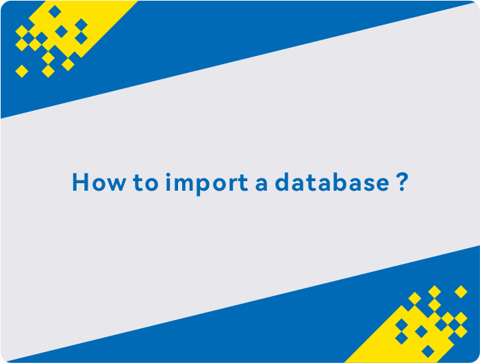 Cara mengimpor database