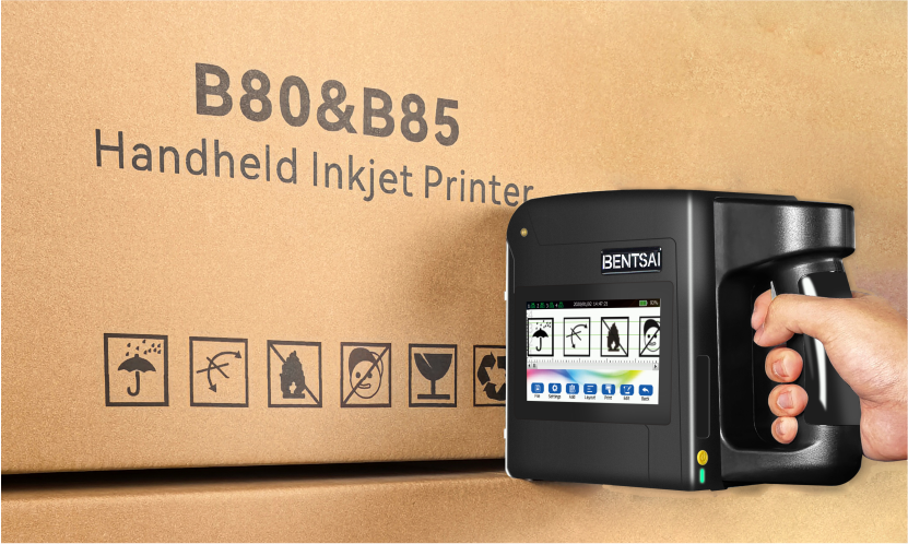 Coding and marking handheld printer