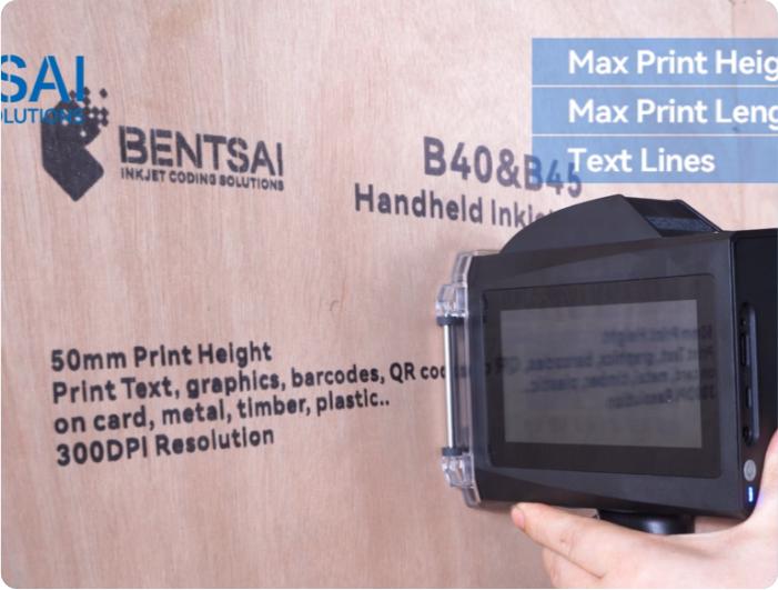 Bentsai B40 altezza di stampa 46mm applicazione in legno