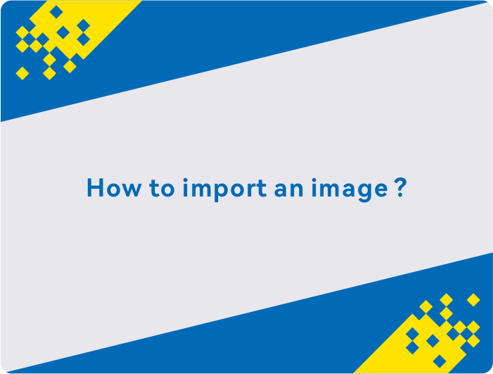 איך לייבא תמונה ללא כתוביות