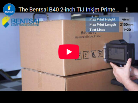 Printer Inkjet TIJ Bentsai B40 2 inci adalah mitra pengkodean industri pilihan Anda!